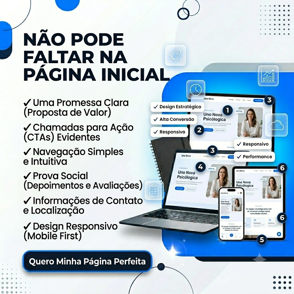 O Que Não Pode Faltar na Página Inicial de um Site Profissional
